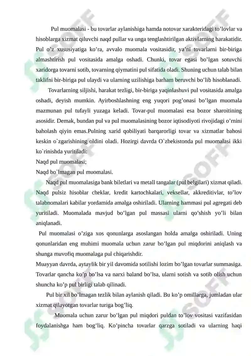Pul muomalasi iqtisodiyotning eng qiziqarli, munozorali mavzularidan 3