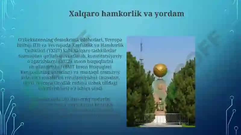 O'zbekiston demokratik fuqarolik jamiyati asoslarining shakillanishi 3