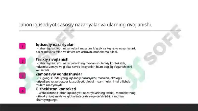 Jahon iqtisodiyoti: asosiy nazariyalar 3