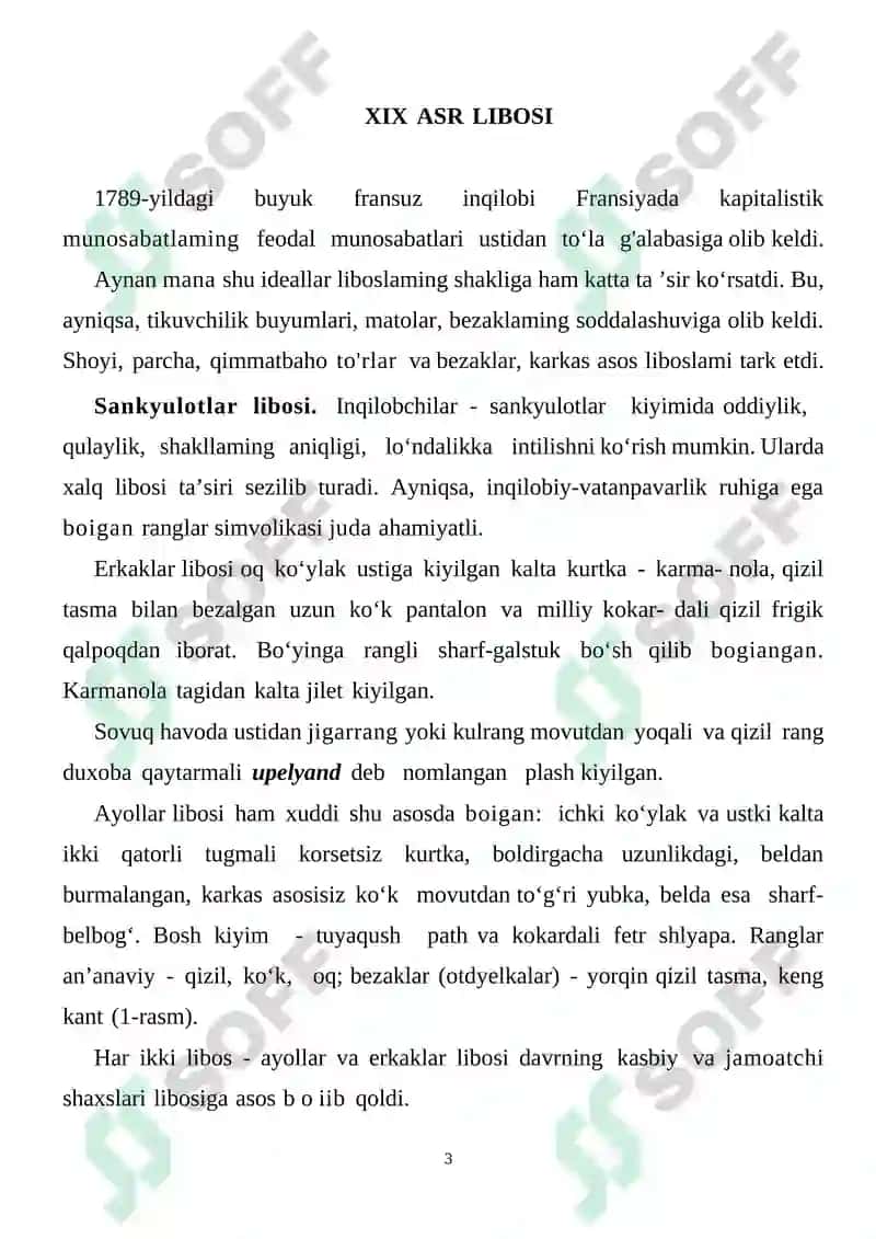 O’zbek milliy bosh kiyimlari KURS ISHI 3