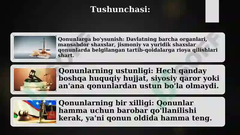 Qonuniylik prinsipi 3