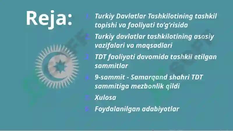 Turkiy Davlatlar Tashkilotining Samarqand dao'tkazilgan birinchi sammiti 3