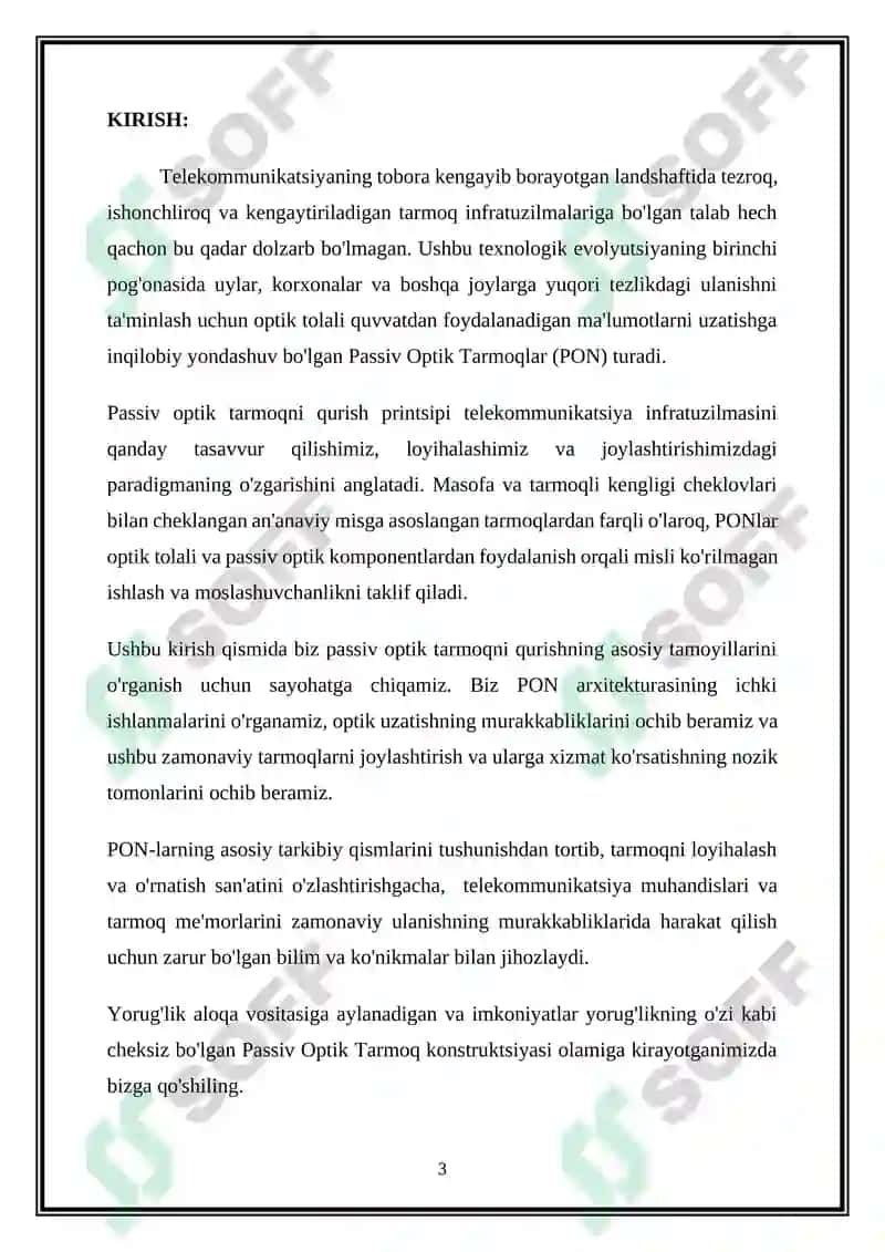Passiv optik tarmoqni qurilish prinsipi 3