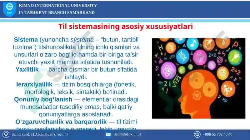 Tilshunoslikda sistema va struktura 3