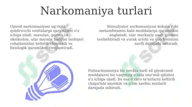 giyohvandlik turlari va uning organizmga tasiri 3