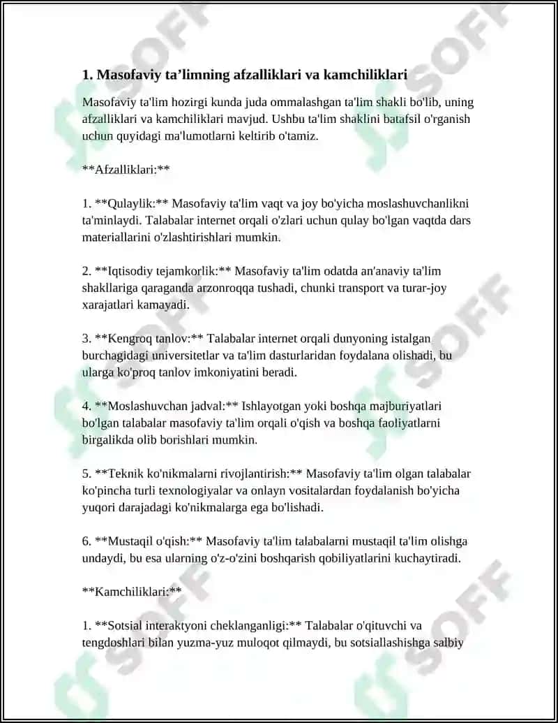 RESPUBLIKADA MASOFAVIY TA’LIMNING RIVOJLANISHI BA BU SOHADA OLIB BORILGAN KOMPLEKS CHORA TATBIRLAR 3