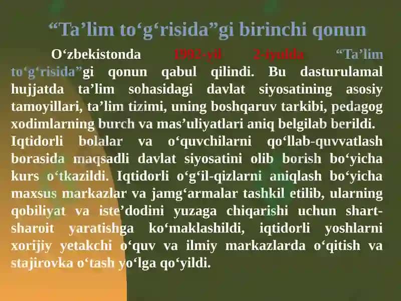 O`zbekistonning eng yangi tarixi 3