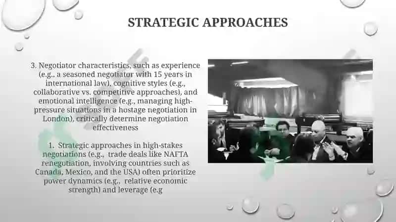 Situations and negotiators 3