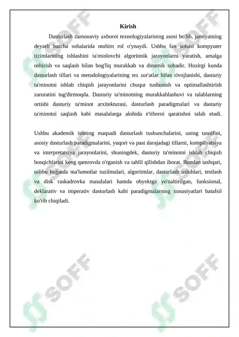 Dasturlash asoslari 3
