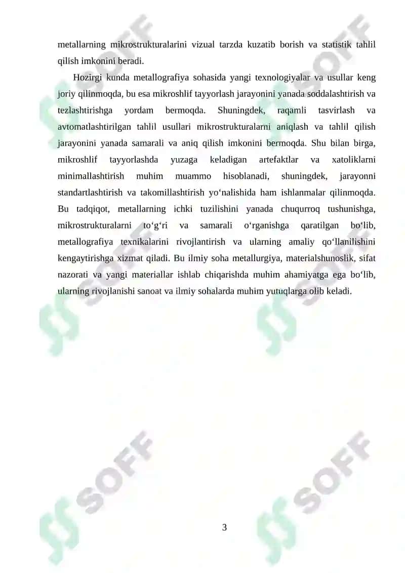 Mikroshlif Tayyorlash va Metallografik Mikroskopi 3