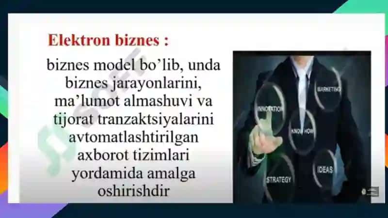 Электрон тижорий муҳитини шакллантиришда рақамли технологиялар 3