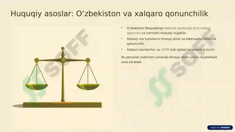 Axborotni huquqiy va tashkiliy muhofaza qilish 3