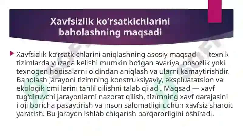 Xavfsizlik va foydalanish qulayligi koʻrsatkichlarini aniqlash 3