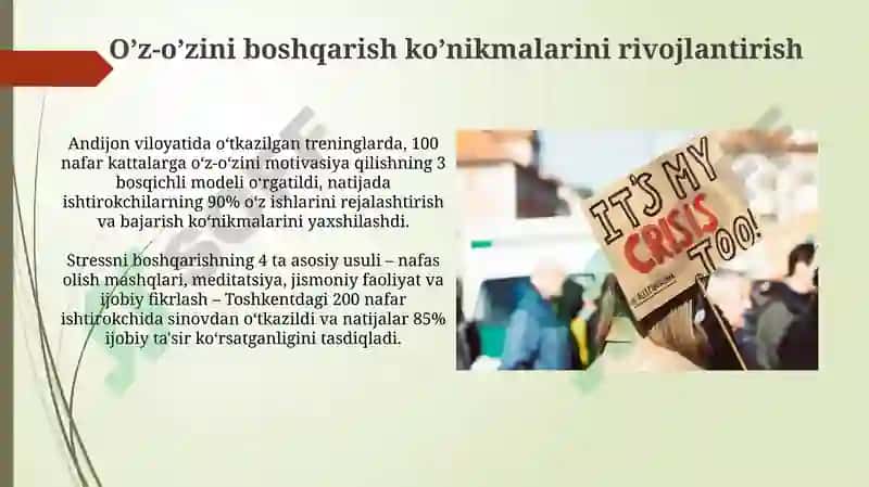 Inqirozli vaziyatlarda pisixolagik va ijtimoiy yordamning asosiy turlari 3