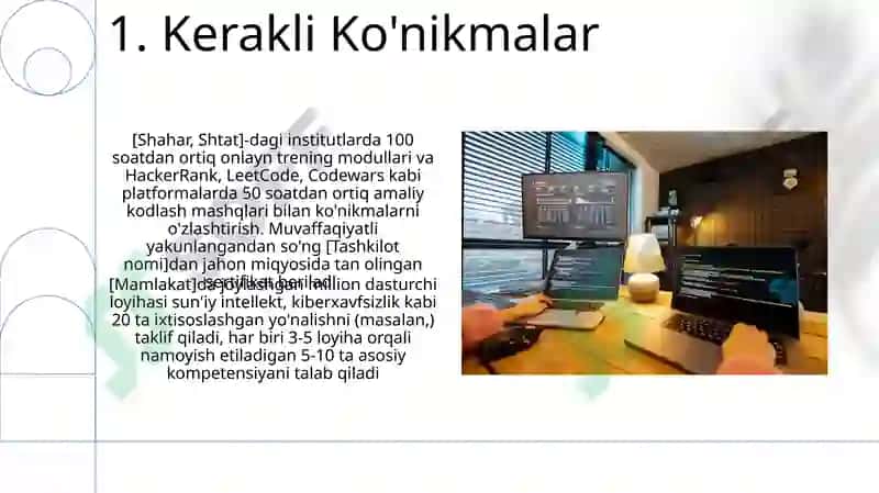 Bir million dasturchi loyihasida roʻyhatdan oʻtish va sertifikat olish 3