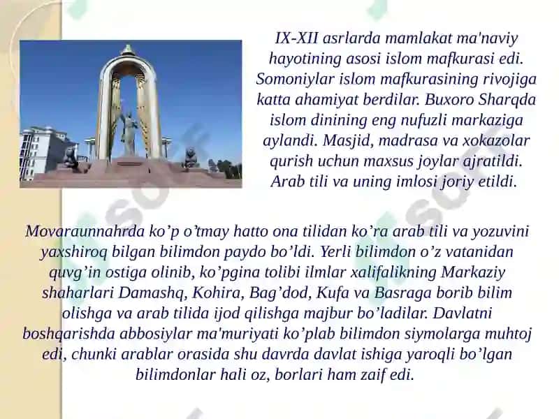 O‘rta asrlarda Markaziy Osiyo xalqlari madaniyati 3