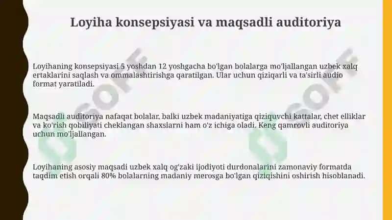 Oʻzbek xalq ertaklarining audio varianti 3