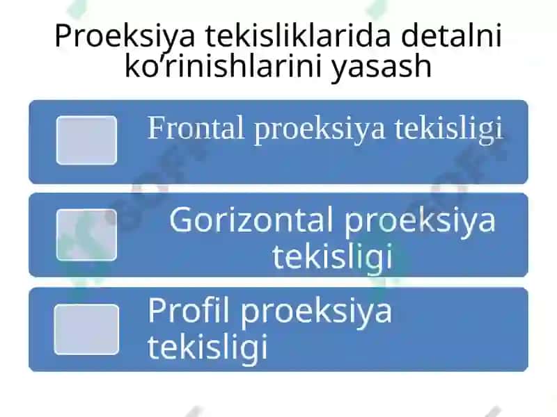 Ko’rinishlar, kesim va qirqimlar 3