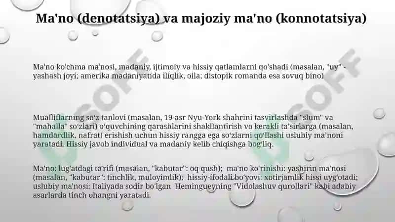 Konnotativ sema.Emotsianal -ekspressiv boʻyoqdorlik,uslubiy maʼno 3