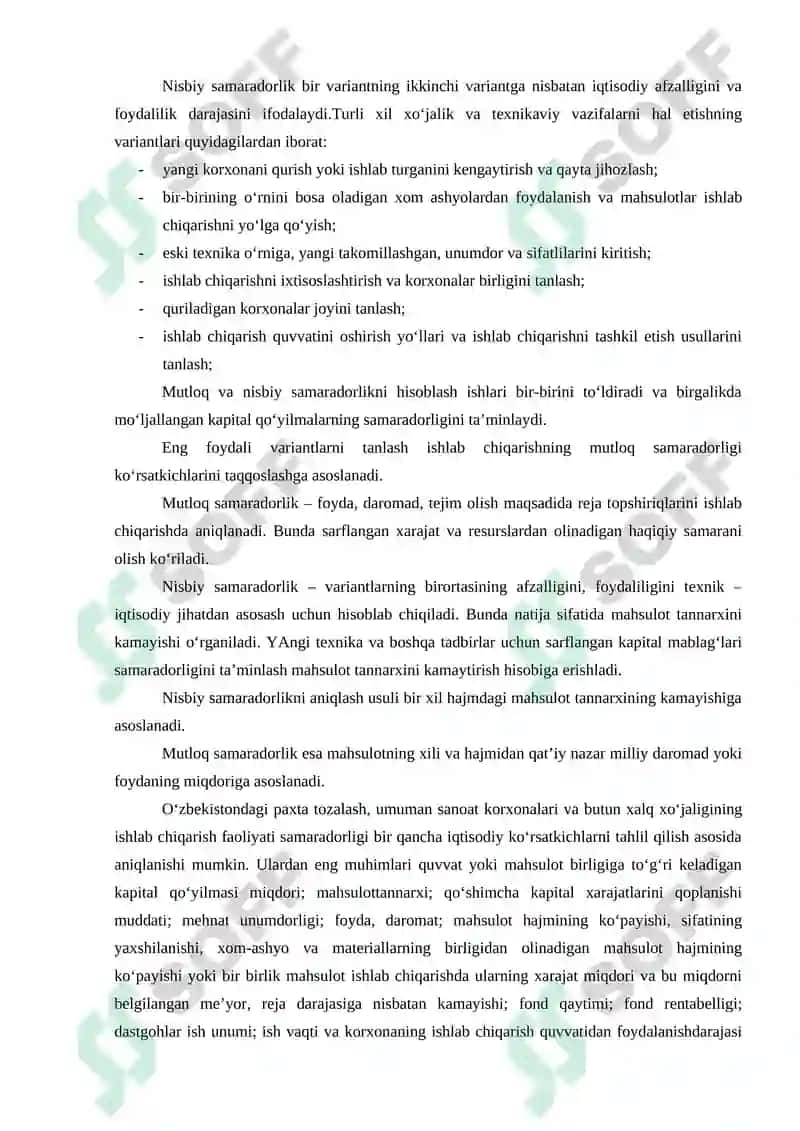 Sanoat ishlab chiqarishining iqtisodiy va ijtimoiy samaradorligi. Sanoatda fan-texnika taraqqiyoti 3
