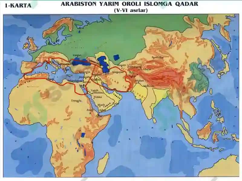 "ARABISTON YARIM OROLI ISLOMGA QADAR(V - VI asrlar)" 3