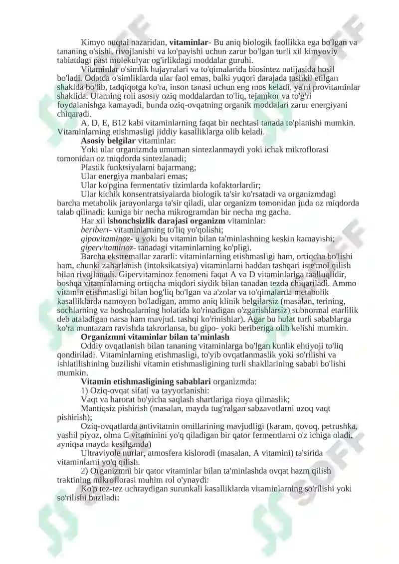 Vitaminlar va ularni organizm uchun ahamiyati 3