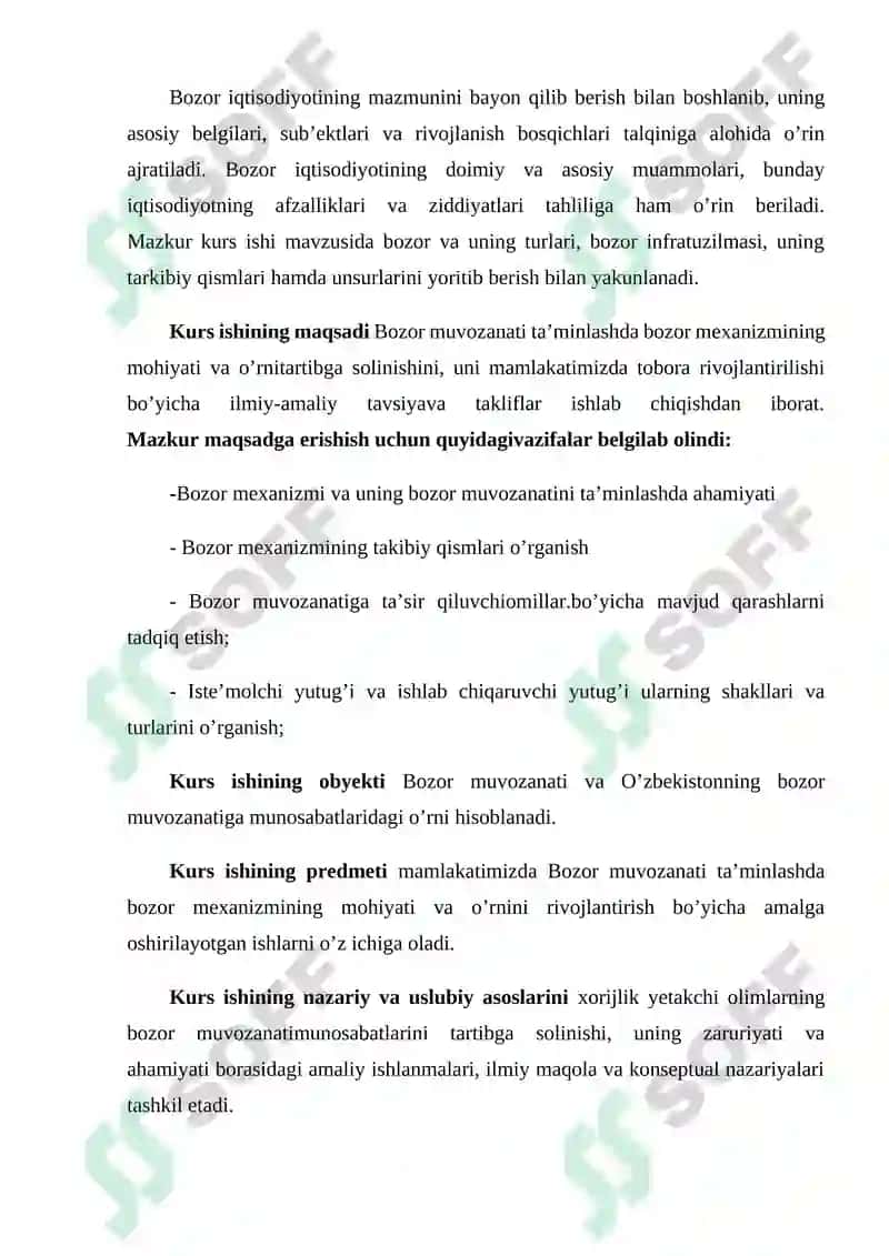 Bozor mexanizmi, uning tarkibiy qismlari va amal qilishi 3