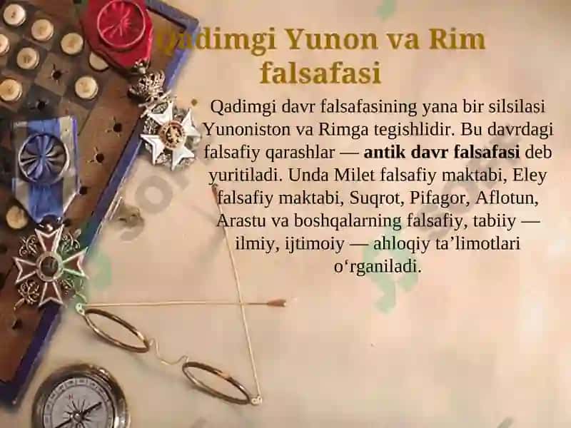 Falsafiy tafakkur taraqqiyoti bosqichlari: G’arb falsafasi 3