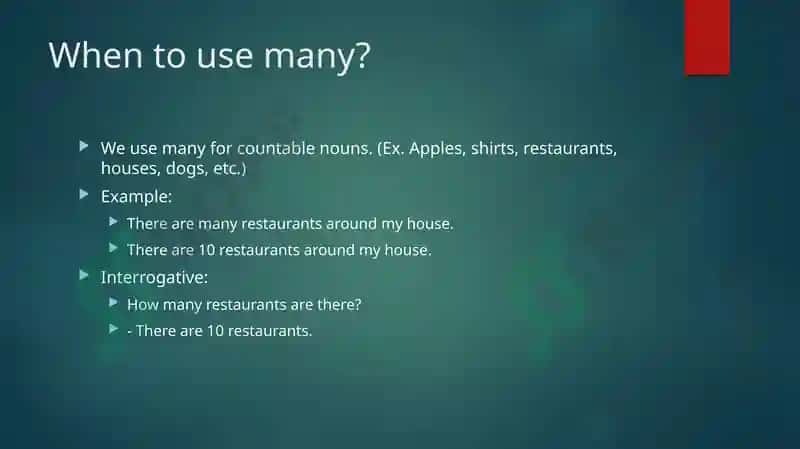 How many/much 3