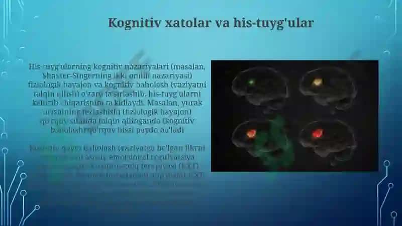 His-tuyg'ularning kognitiv nazariyalari 3