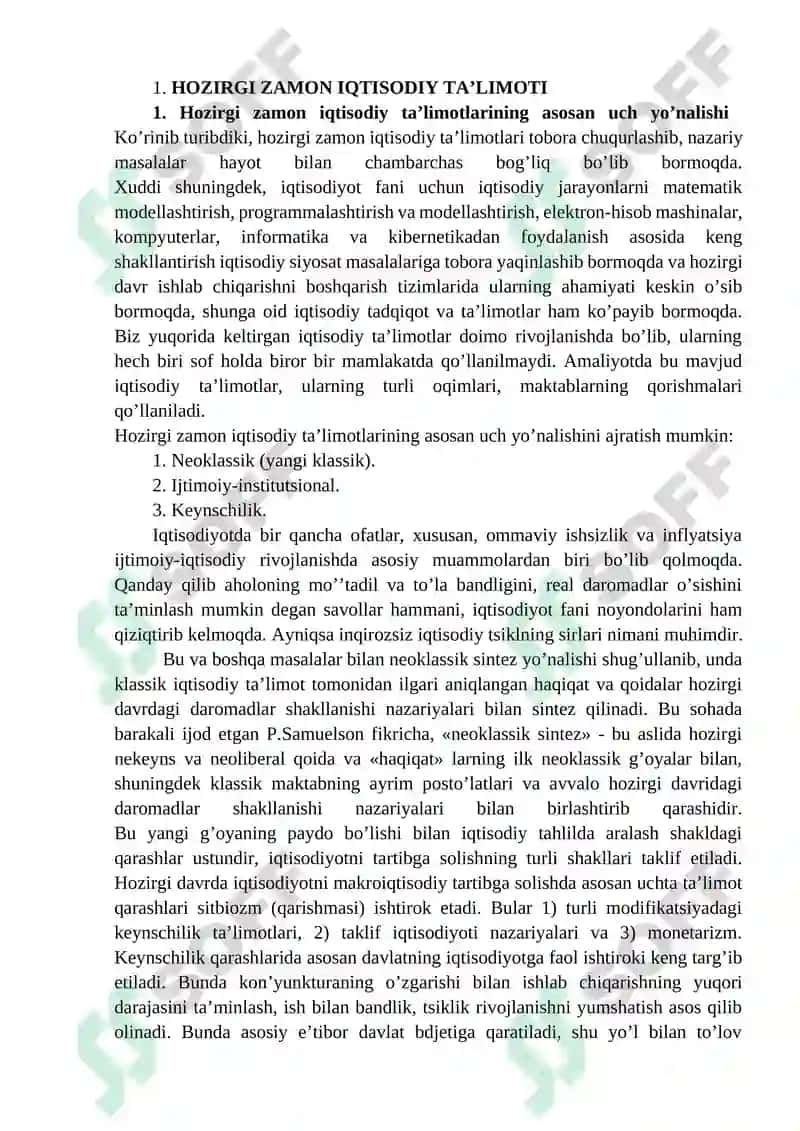 Hozirgi zamon iqtisodiy ta'limotlari evolyutsiyasi 3