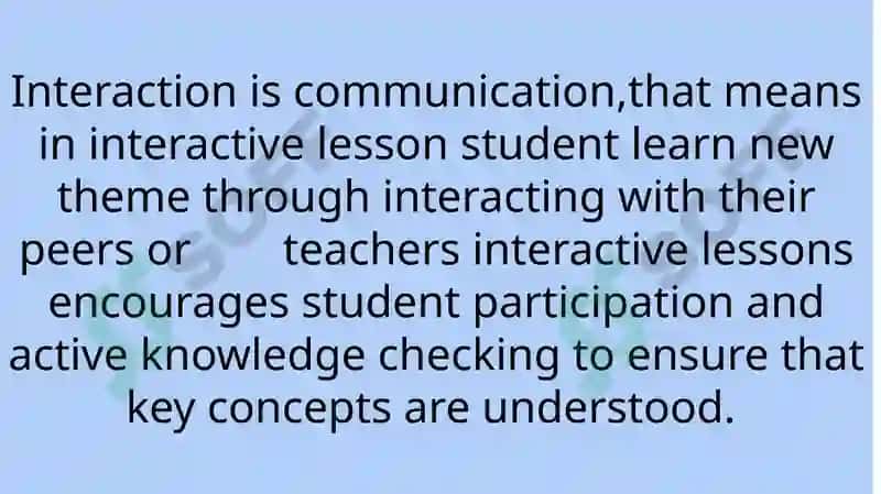 Interactive forms of lesson organizing 3
