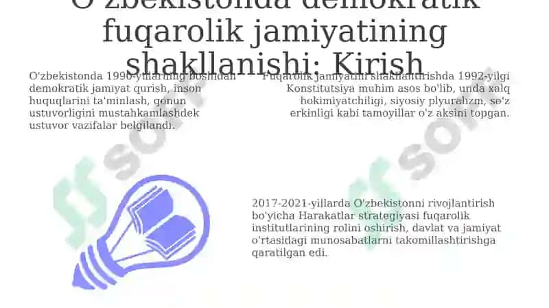 Oʻzbekiston demokratik fuqarolik jamiyati asoslarining shakllanishi 3