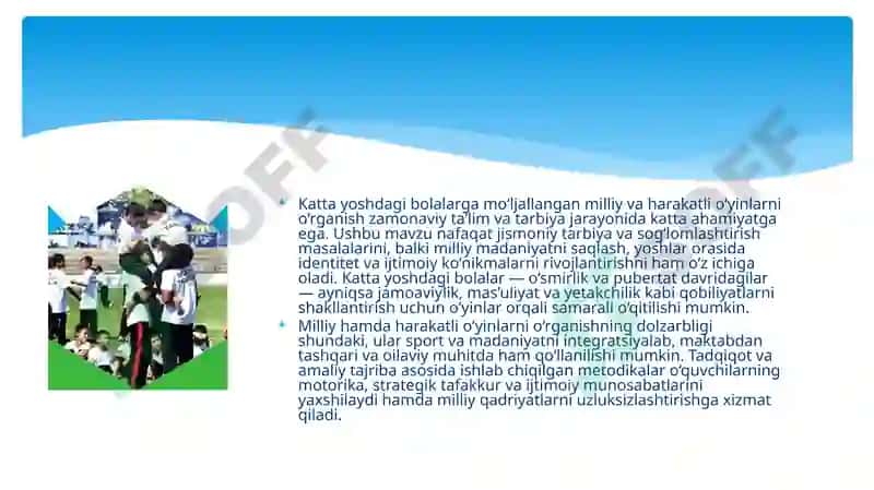 Kuchnirivojlantiruvchi milliy va harakatli o'yinlar 3