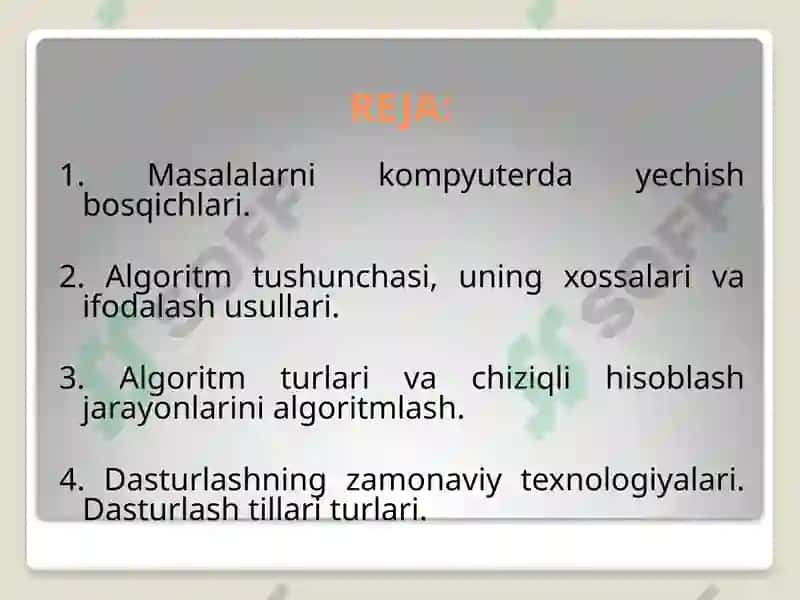 Zamonaviy dasturlash texnologiyalari 3