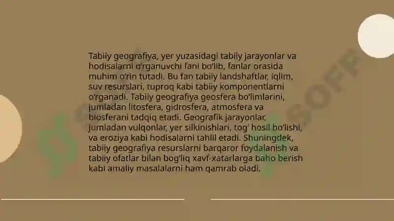 Tabiiy geografiya boshlangʻich kursida geografiya oʻqitish metodikasining ahamiyati 3