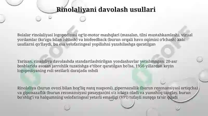 Rinolaliya tarixi va logopediya interventsiyalari 3