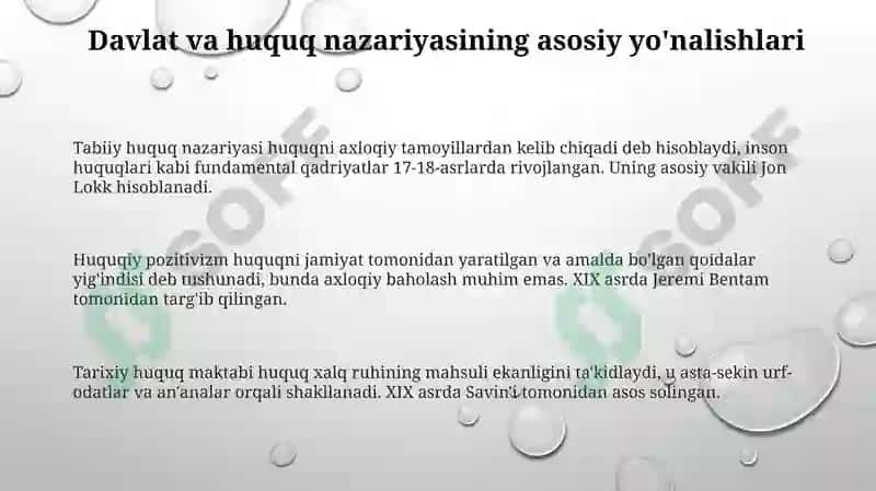 Davlat va huquq nazariyasi 3