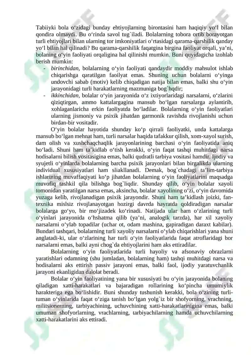 Maktabgacha yosh davrida psixik rivojlanish xususiyatlari 3