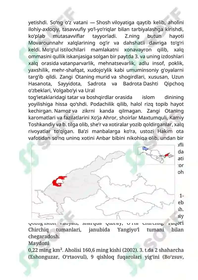 ZANGIOTA TUMANI YERLARIDAN FOYDALANISHNING HOZIRGI HOLATI 3