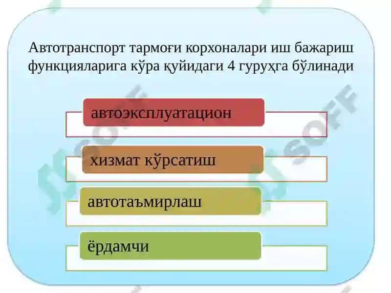 Avtotransport korxonalarida buxgalteriya hisobining xususiyatlari 3