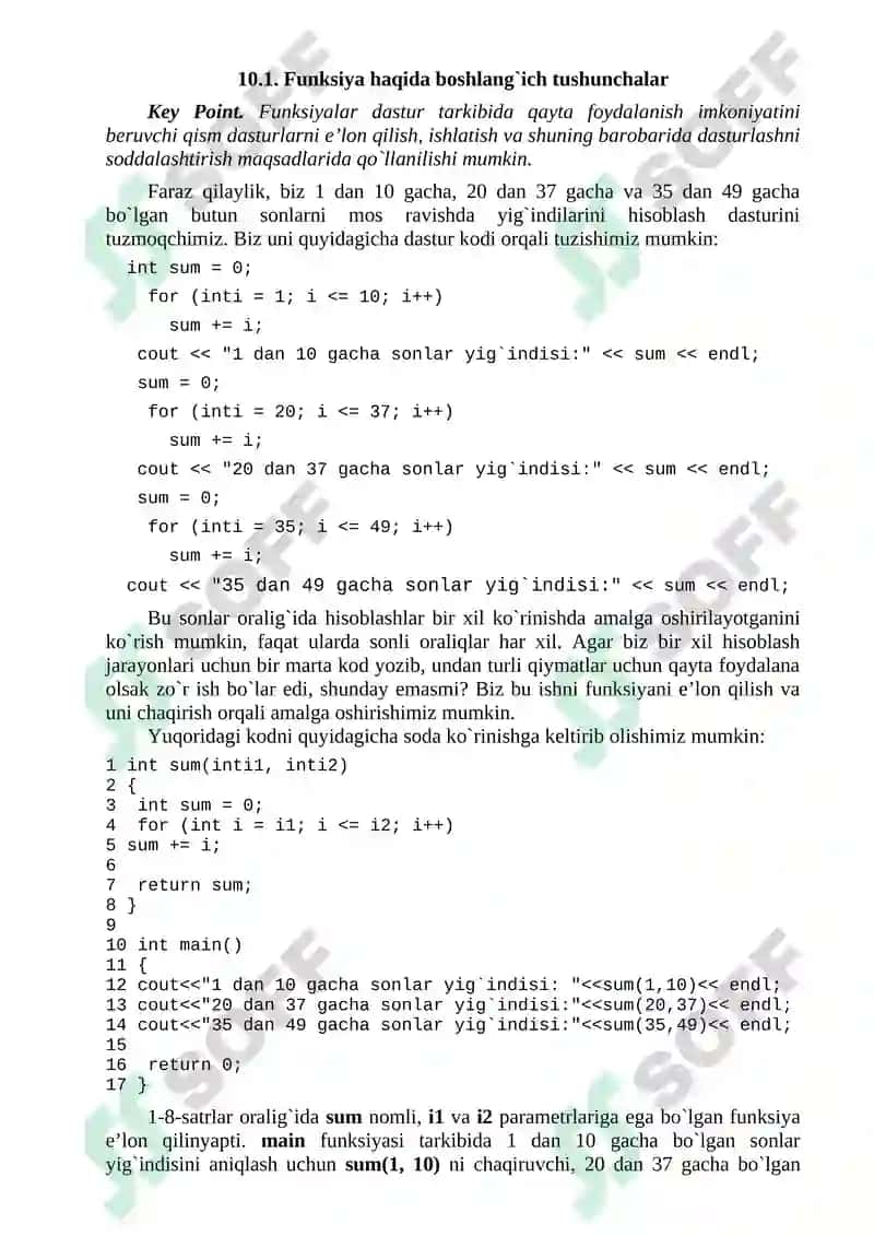 Funksiyalarni e’lon qilish, murojat qilish va qiymat berish. Funksiyalarni modullarda e’lon qilish 3