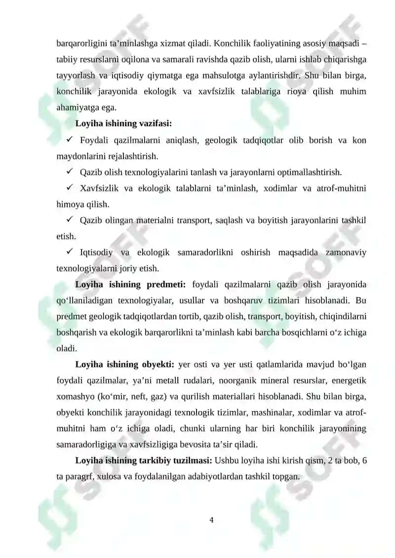 Konchilik va foydali qazilmalar tushunchasi va ahamiyati 3