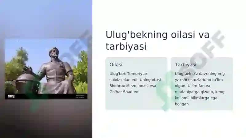Mirzo Ulug'bek - davlat arbobi va buyuk olim 3