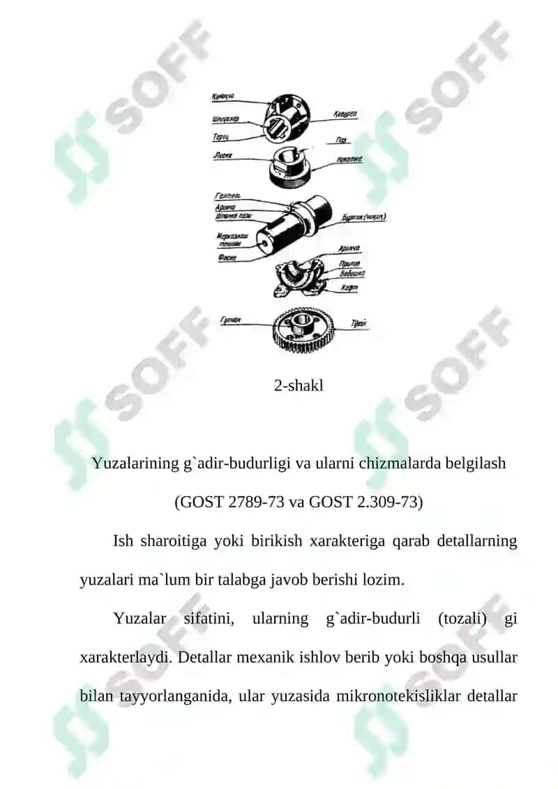 Mashinasozlikda detallar konstruksiyalarini chizish 3