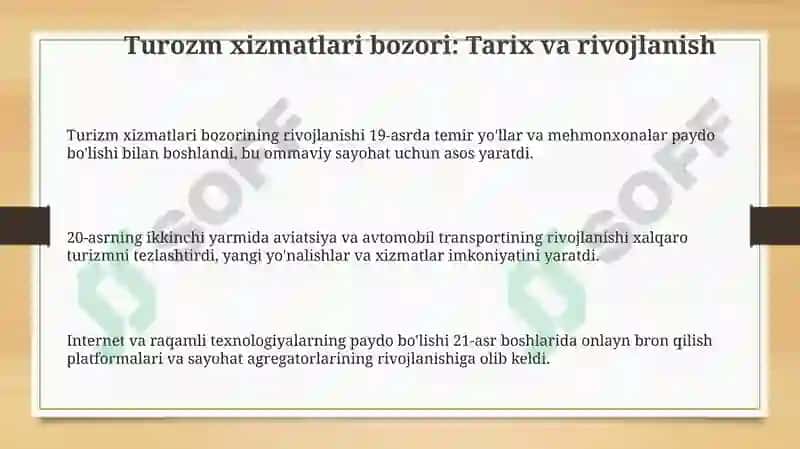 Turozm xizmatlari bozori 3