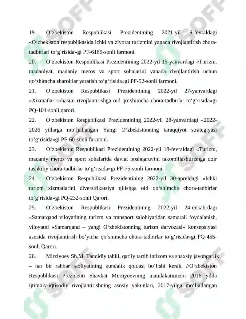 FOYDALANILGAN ADABIYOTLAR RO‘YXATI 3