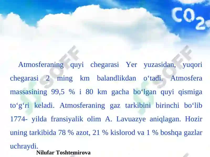 Atmosfera va uning tuzilishi 3