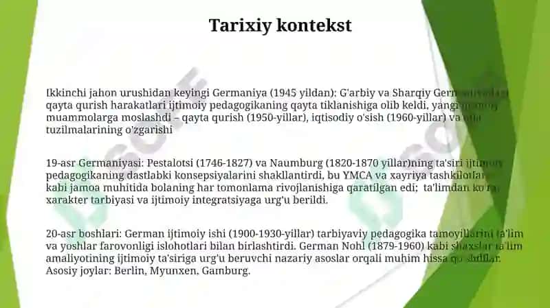 Ijtimoiy Pedagogika fanining joriy etilishi 3