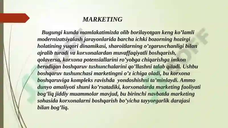 MARKETING TAHLIL USULLARI 3